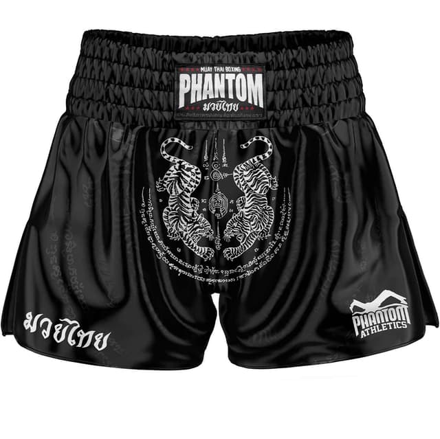 Muay Thai Tiger Shorts - Black